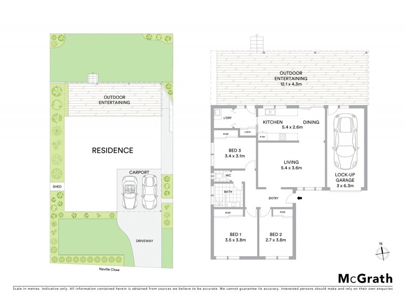 1 Neville Close, Bateau Bay NSW 2261 Floorplan