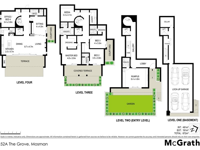 52A The Grove, Mosman NSW 2088 Floorplan