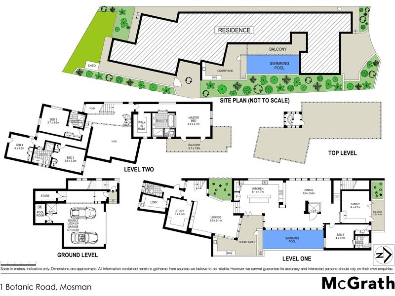1 Botanic Road, Mosman NSW 2088 Floorplan
