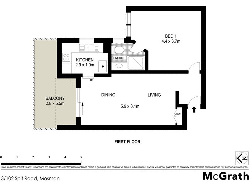 3/102 Spit Road, Mosman NSW 2088 Floorplan
