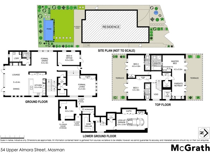 54 Upper Almora Street, Mosman NSW 2088 Floorplan