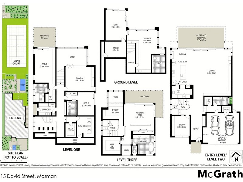 15 David Street, Mosman NSW 2088 Floorplan