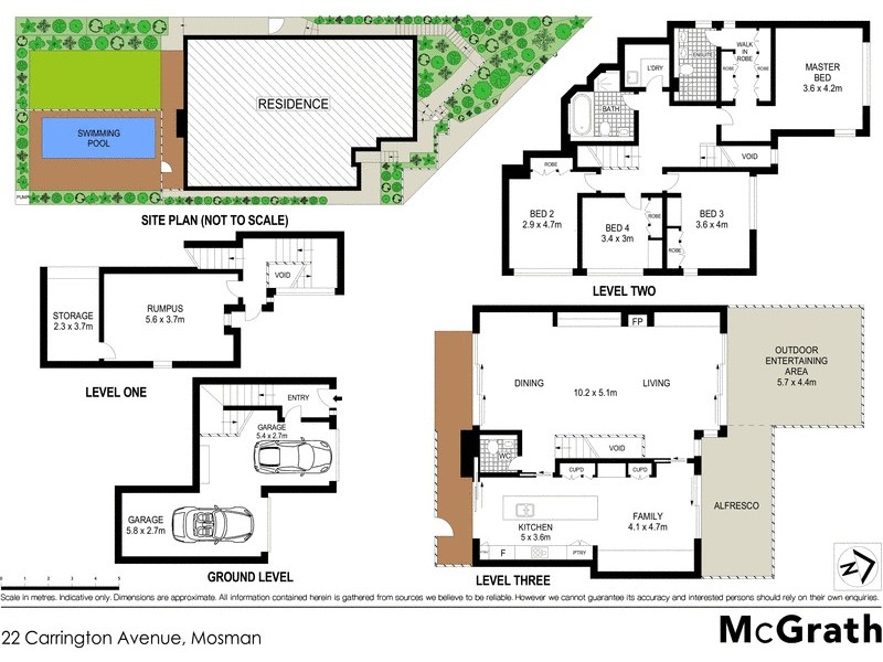22 Carrington Avenue, Mosman NSW 2088 Floorplan