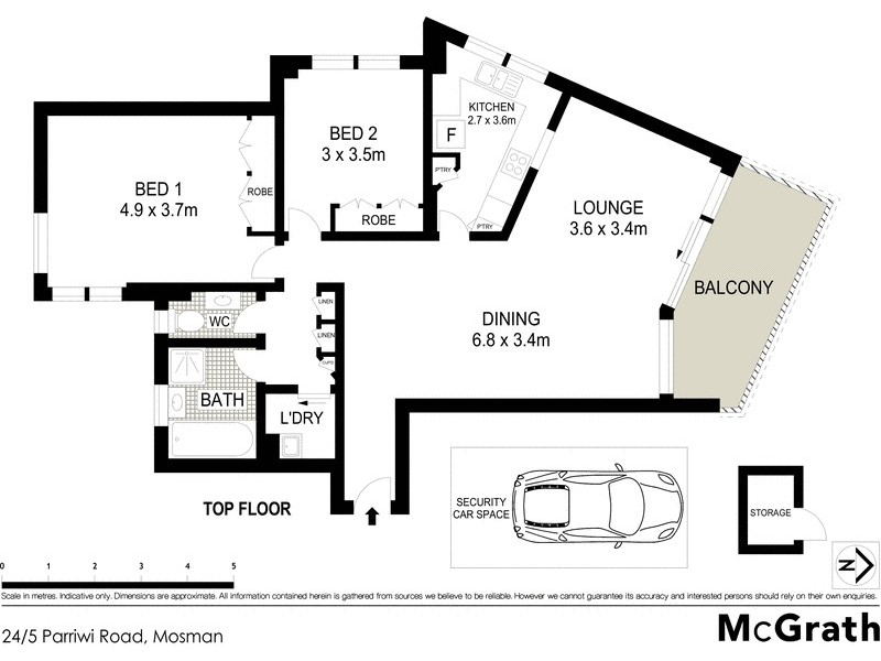 24/5 Parriwi Road, Mosman NSW 2088 Floorplan