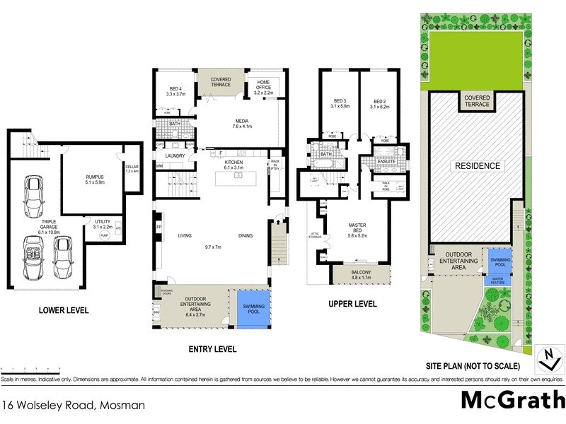 16 Wolseley Road, Mosman NSW 2088 Floorplan