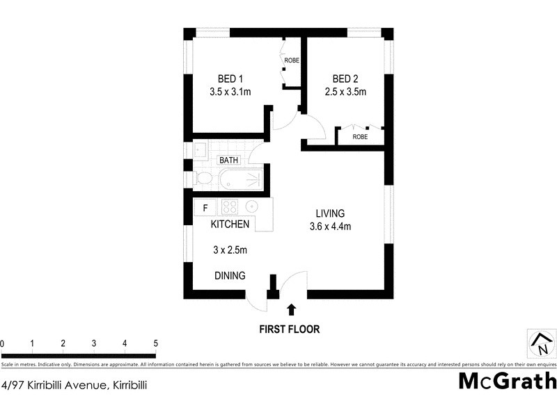 4/97 Kirribilli Avenue, Kirribilli NSW 2061 Floorplan