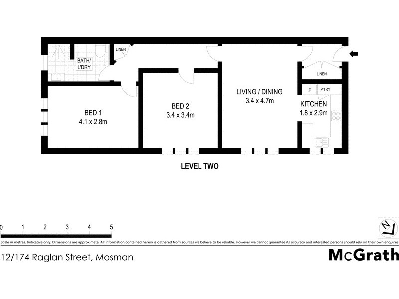 12/174 Raglan Street, Mosman NSW 2088 Floorplan