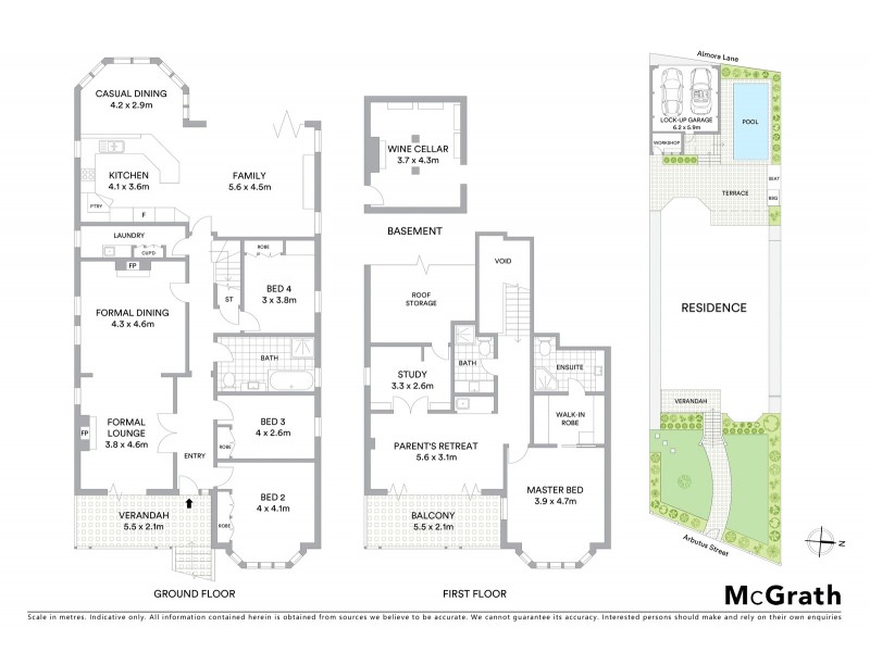 10 Arbutus Street, Mosman NSW 2088 Floorplan