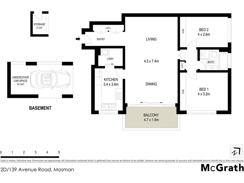 2D/139 Avenue Road, Mosman NSW 2088 Floorplan