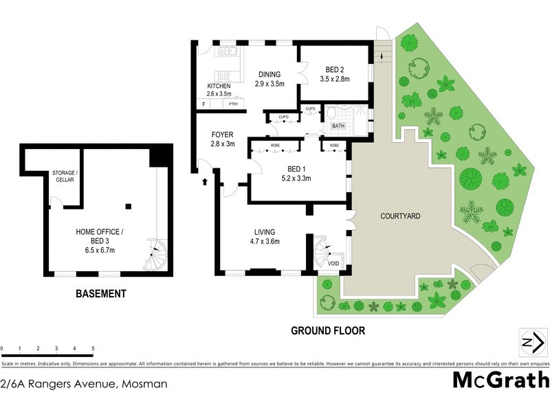 2/6a Rangers Avenue, Mosman NSW 2088 Floorplan
