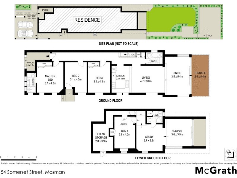 54 Somerset Street, Mosman NSW 2088 Floorplan