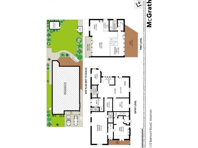 110 Belmont Road, Mosman NSW 2088 Floorplan