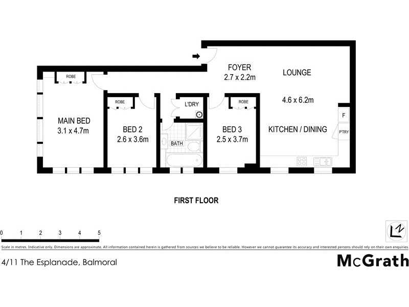 4/11 The Esplanade, Mosman NSW 2088 Floorplan