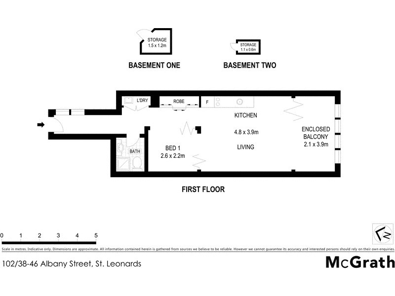 102/38 Albany Street, St Leonards NSW 2065 Floorplan