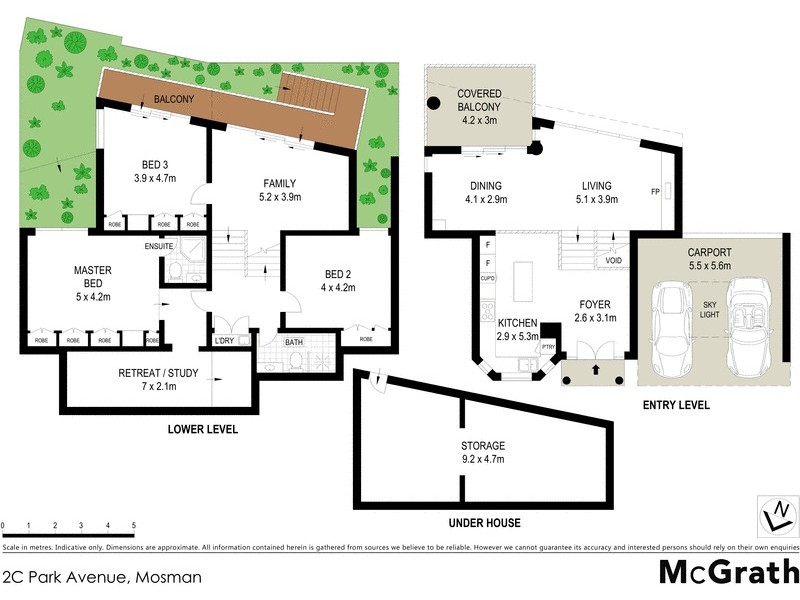 2C Park Avenue, Mosman NSW 2088 Floorplan