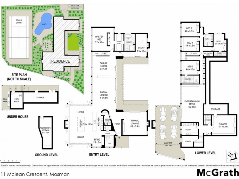 11 McLean Crescent, Mosman NSW 2088 Floorplan
