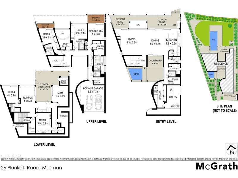 26 Plunkett Road, Mosman NSW 2088 Floorplan