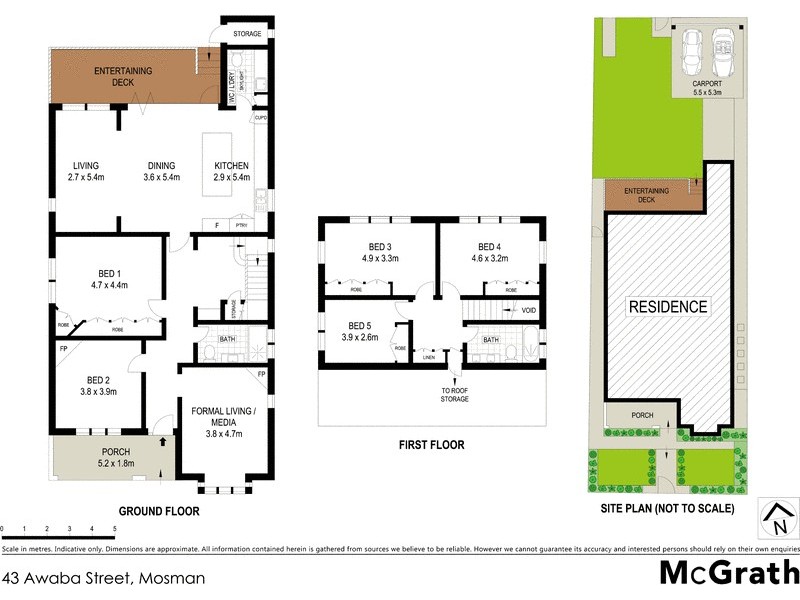 43 Awaba Street, Mosman NSW 2088 Floorplan