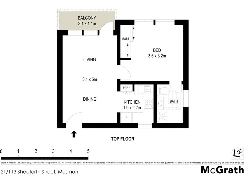 21/113 Shadforth Street, Mosman NSW 2088 Floorplan