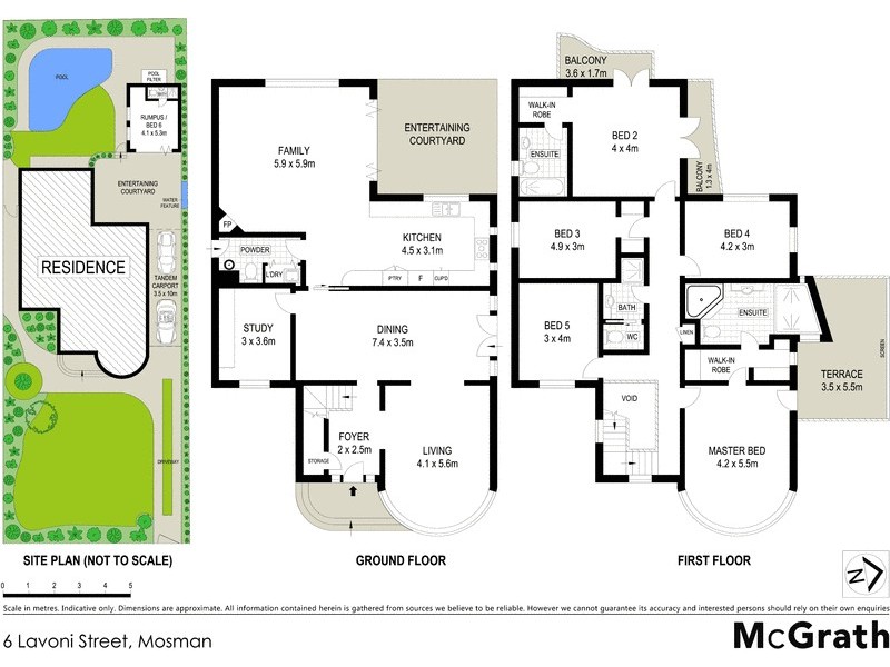 6 Lavoni Street, Mosman NSW 2088 Floorplan