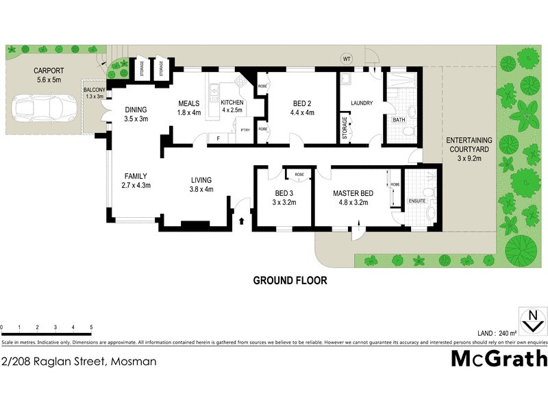 2/208 Raglan Street, Mosman NSW 2088 Floorplan