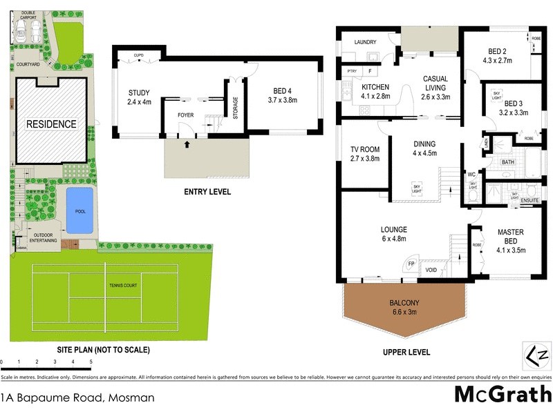 1A Bapaume Road, Mosman NSW 2088 Floorplan
