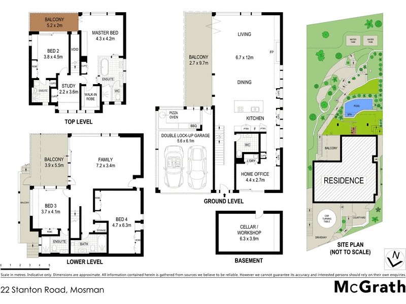 22 Stanton Road, Mosman NSW 2088 Floorplan