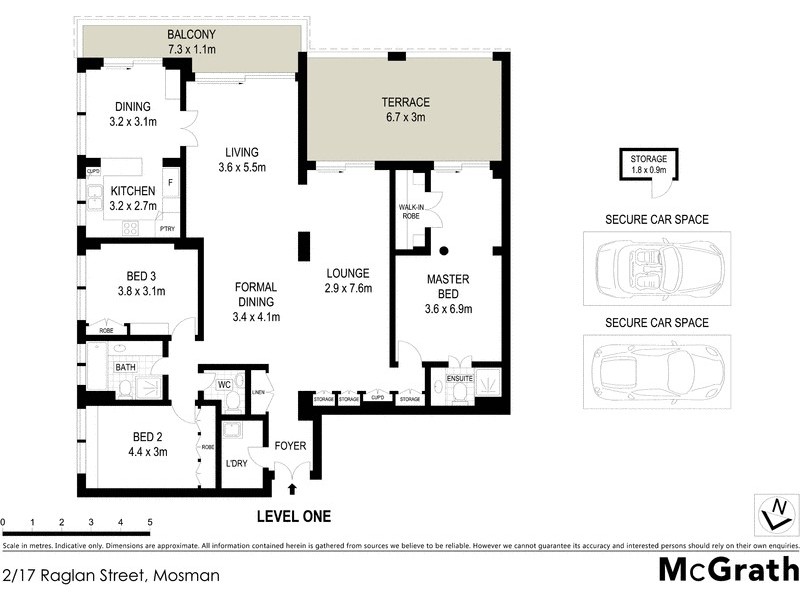 2/17 Raglan Street, Mosman NSW 2088 Floorplan