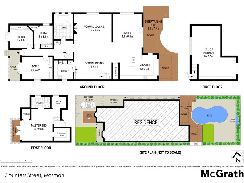 1 Countess Street, Mosman NSW 2088 Floorplan