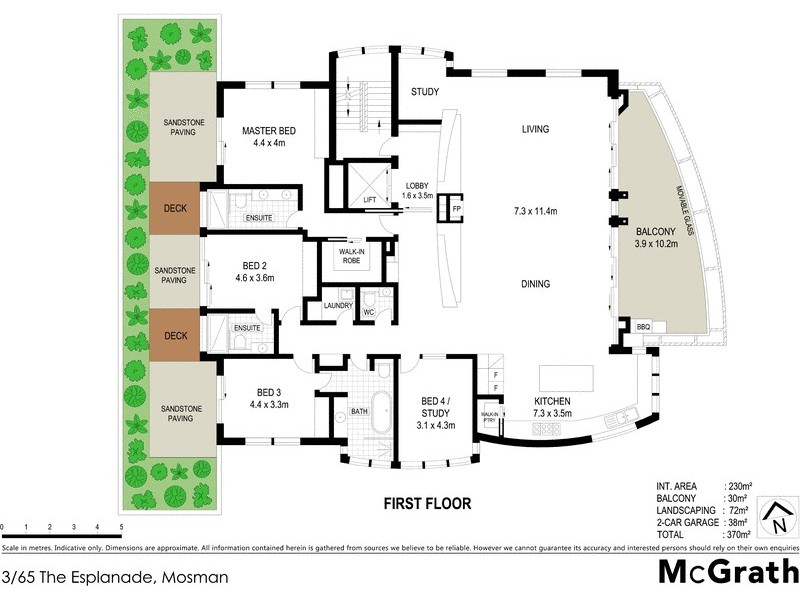 3/65 The Esplanade, Mosman NSW 2088 Floorplan