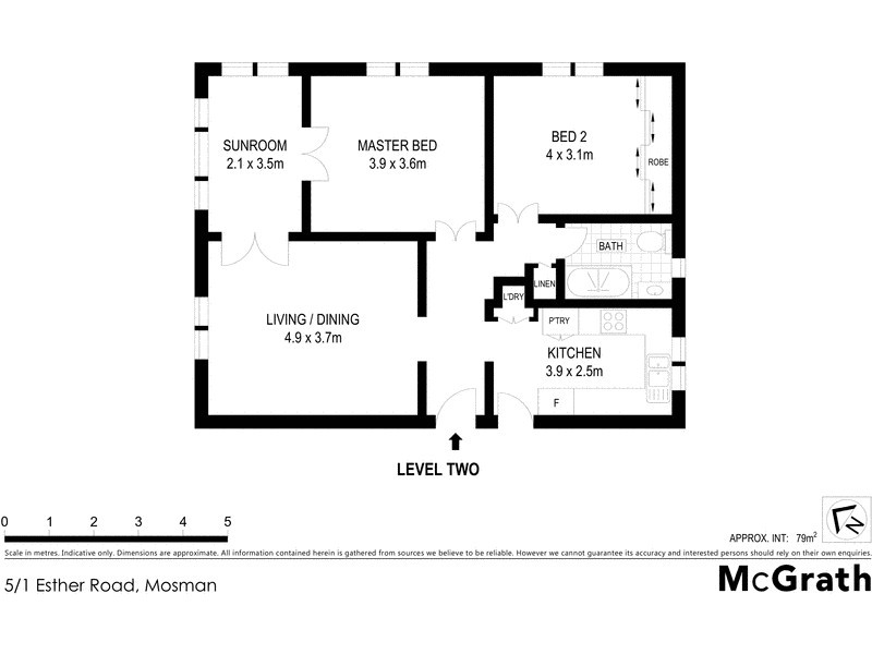 5/1 Esther Road, Mosman NSW 2088 Floorplan
