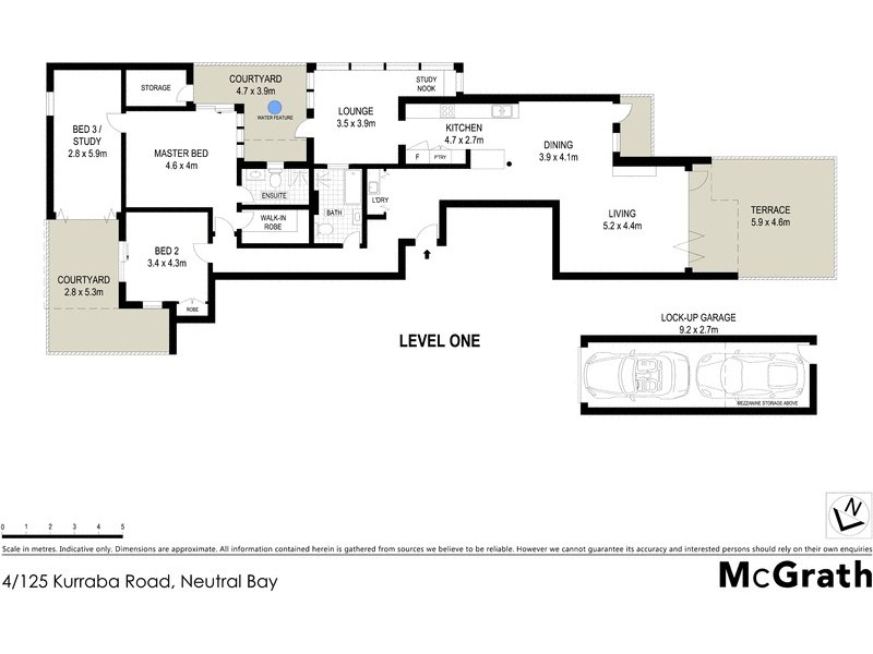 4/125 Kurraba Road, Neutral Bay NSW 2089 Floorplan