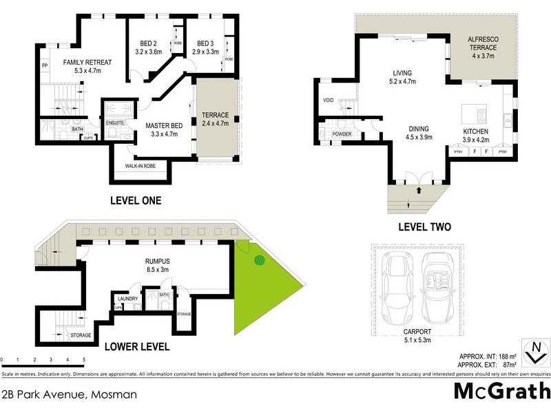 2B Park Avenue, Mosman NSW 2088 Floorplan