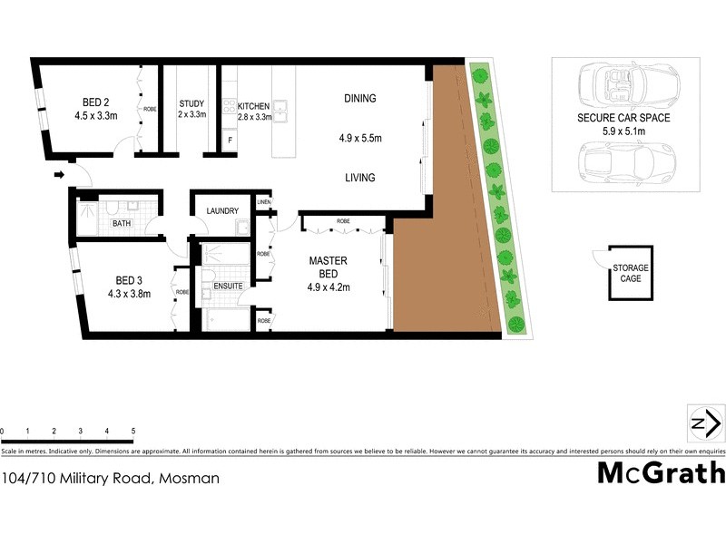 104/710 Military Road, Mosman NSW 2088 Floorplan