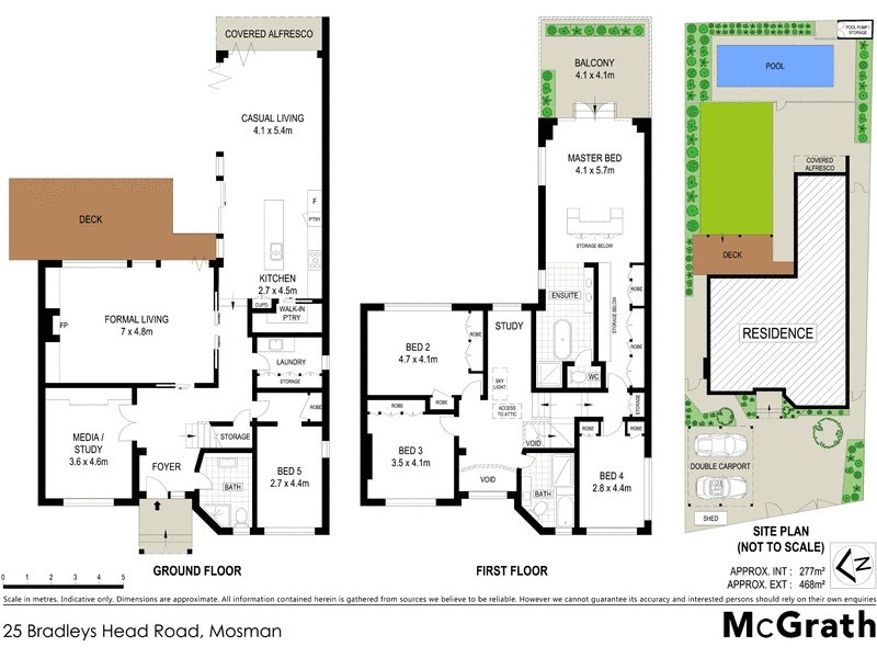 25 Bradleys Head Road, Mosman NSW 2088 Floorplan