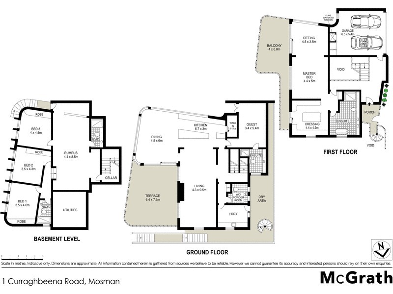 1 Curraghbeena Road, Mosman NSW 2088 Floorplan