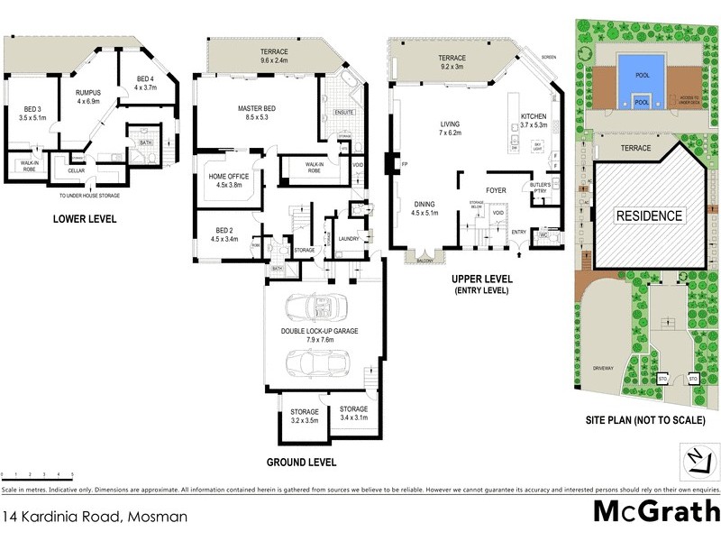 14 Kardinia Road, Mosman NSW 2088 Floorplan
