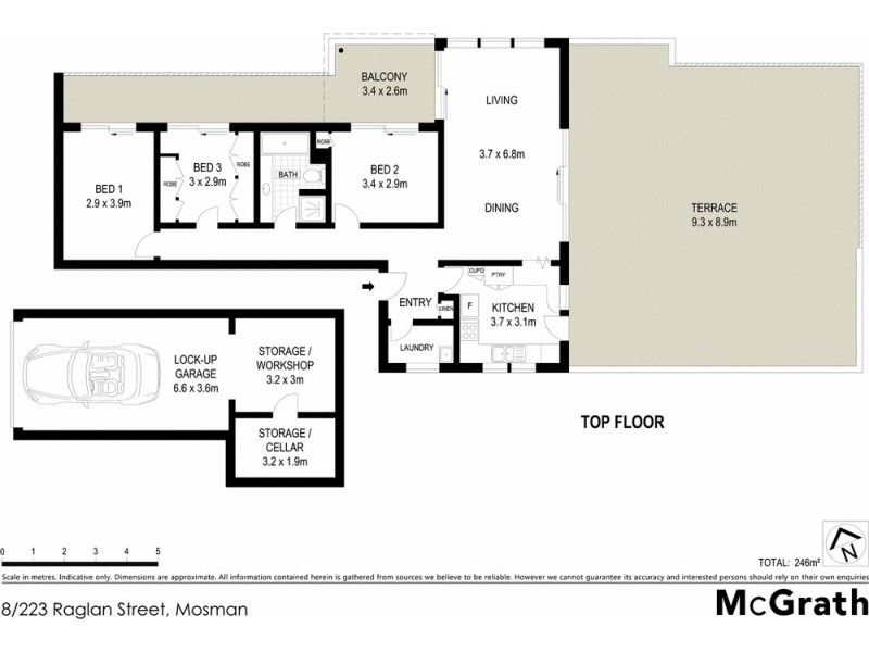 8/223 Raglan Street, Mosman NSW 2088 Floorplan