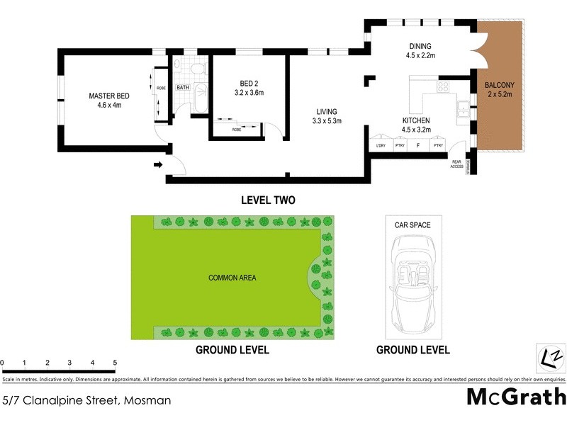 5/7 Clanalpine Street, Mosman NSW 2088 Floorplan