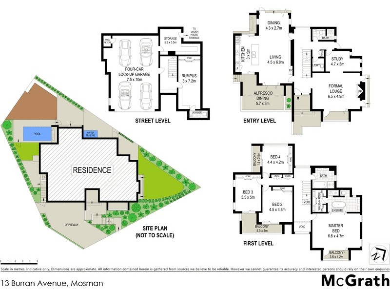 13 Burran Avenue, Mosman NSW 2088 Floorplan