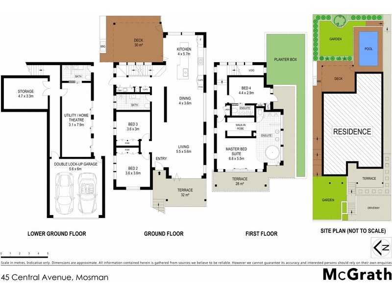 45 Central Avenue, Mosman NSW 2088 Floorplan
