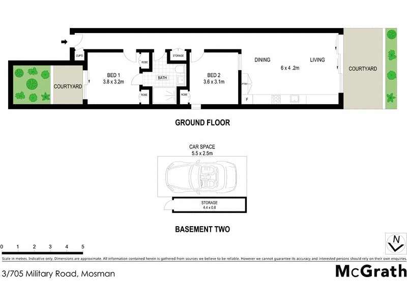 3/705 Military Road, Mosman NSW 2088 Floorplan