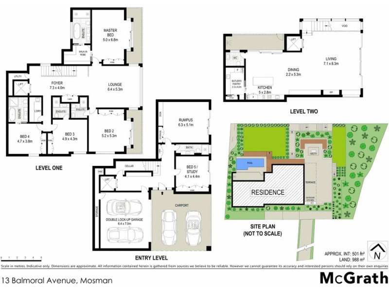 13 Balmoral Avenue, Mosman NSW 2088 Floorplan