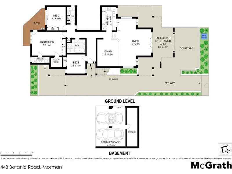 44B Botanic Road, Mosman NSW 2088 Floorplan