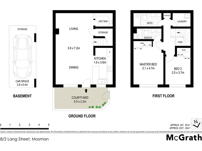 8/2 Lang Street, Mosman NSW 2088 Floorplan