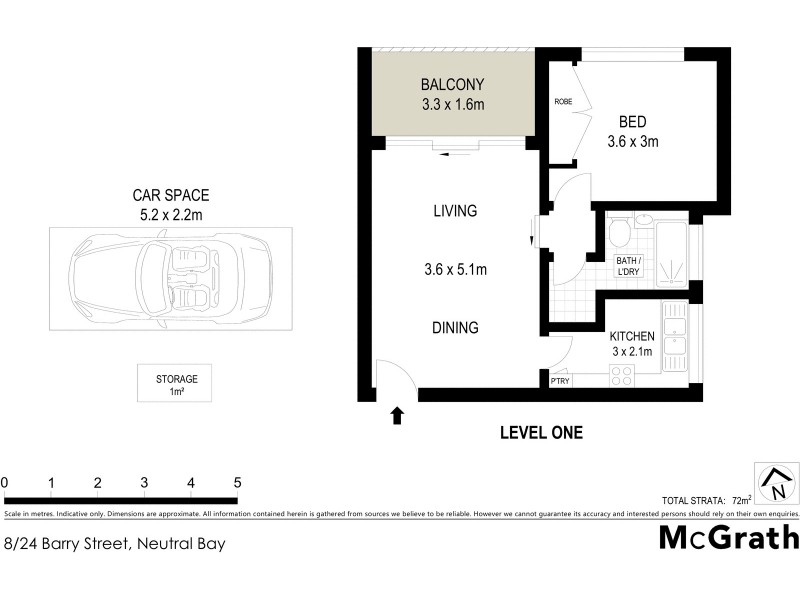 8/24 Barry Street, Neutral Bay NSW 2089 Floorplan