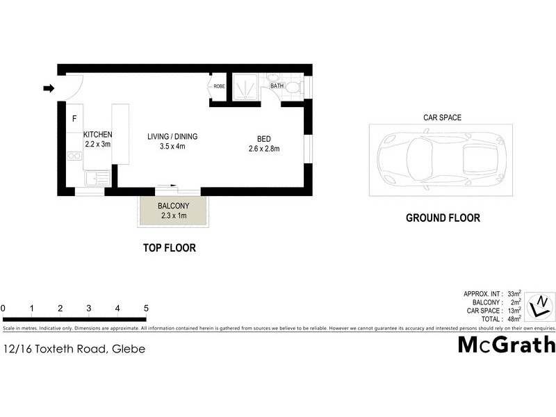 12/16 Toxteth Road, Glebe NSW 2037 Floorplan