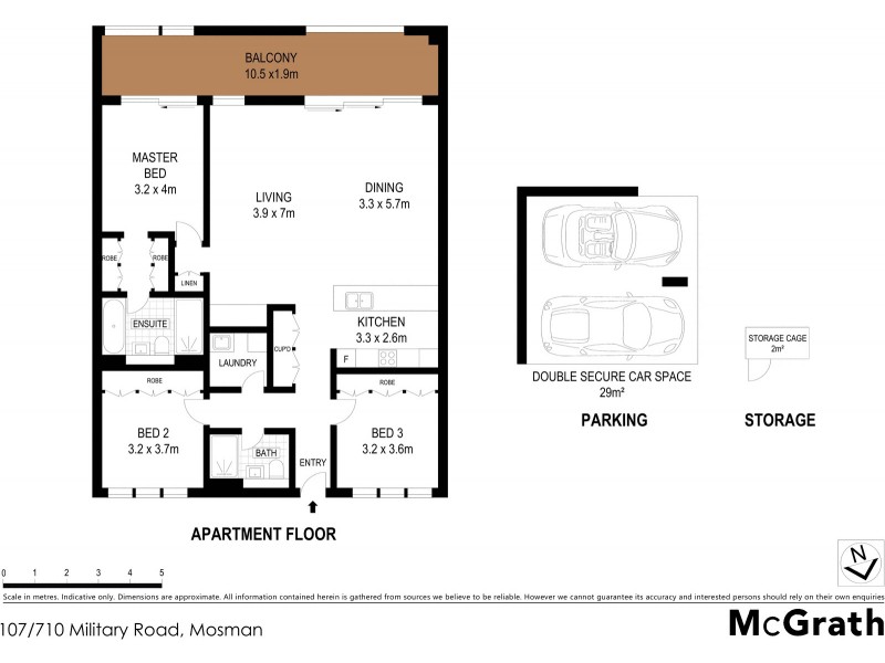 107/710 Military Road, Mosman NSW 2088 Floorplan