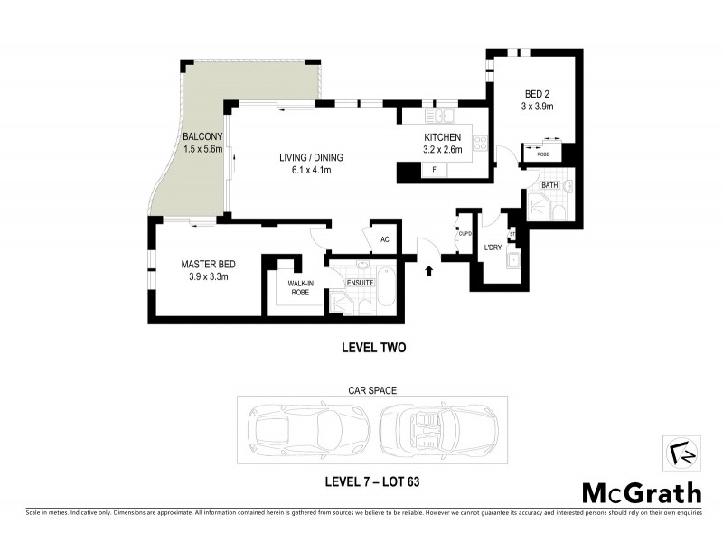 2D/22 King Street, Waverton NSW 2060 Floorplan
