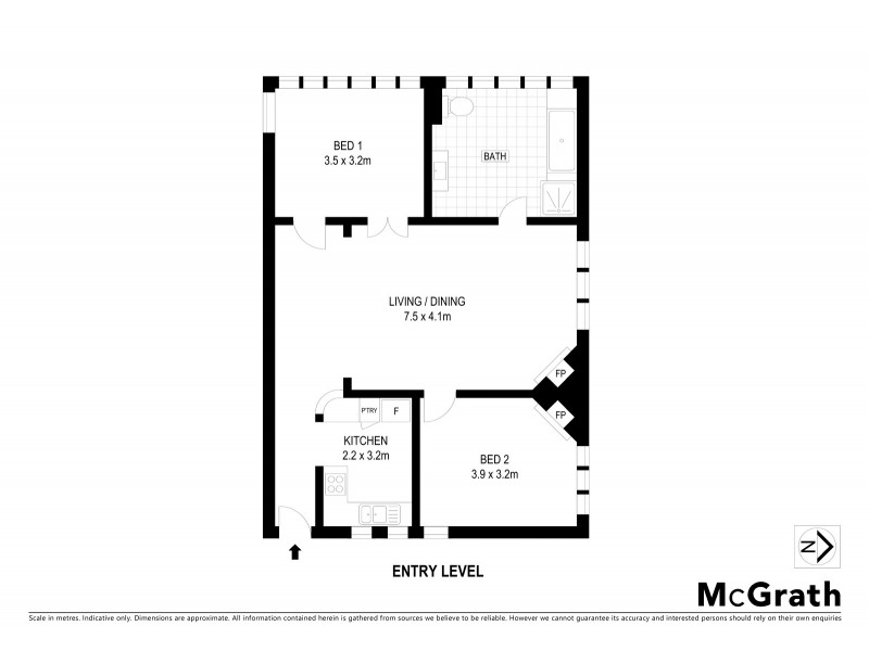 2/2 Musgrave Street, Mosman NSW 2088 Floorplan
